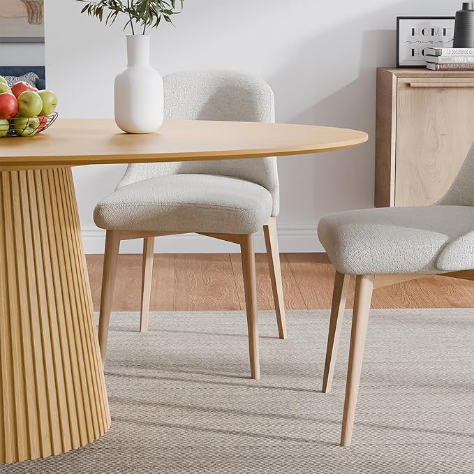 Casaphoria 67" Oval Dining Table, Modern Wood Kitchen Table - Image 4