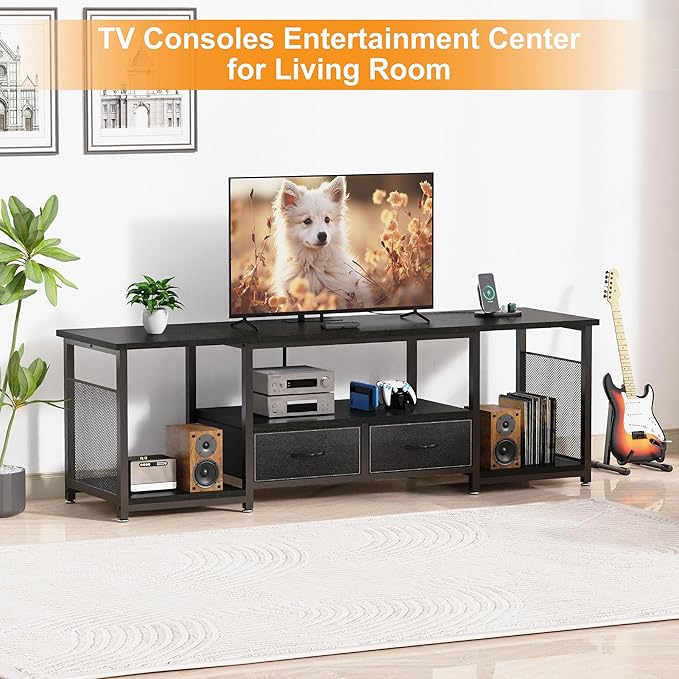 TV Stand with Drawers and Power Outlets - Image 7