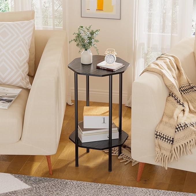 Side Table, Octagonal End Table - Image 6