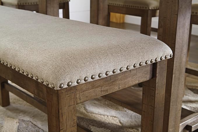 Signature Design by Ashley Morriville Counter Height Upholstered Dining Room - Image 9