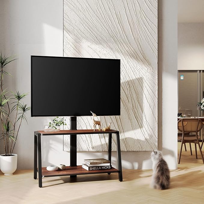 FITUEYES Wood TV Stand with Mount - Image 6