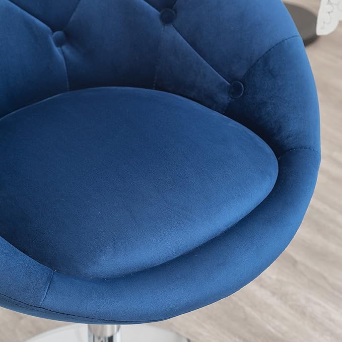 Roundhill Furniture Noas Velvet Upholstered Tufted Back Swivel Accent Chair - Image 7