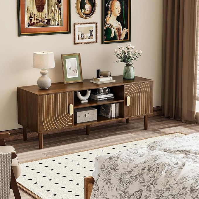 47" TV Stand for TVs up to 55 Inch, Entertainment Center - Image 7