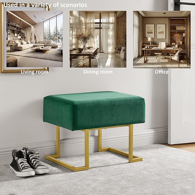 Modern Style Bedroom Single Seat Bench, Cushioned Bed end Stool, Living Room - Image 7