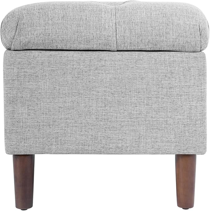 HomePop Home Decor | Tufted Ainsley Button Storage Ottoman Bench - Image 10