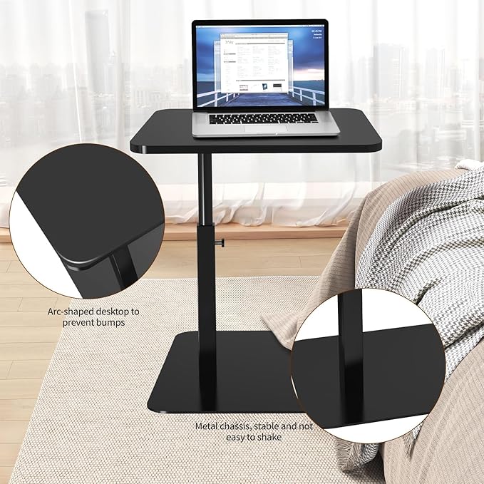 C Table for Sofa, C Table Adjustable Height, Living Room/Bedroom Small C Side - Image 3