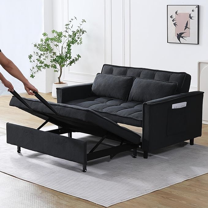 Ball & Cast Convertible Sleeper Sofa Bed, Convertible Pull Out Couch - Image 4