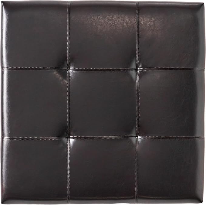 Christopher Knight Home Carlsbad Bonded Leather Storage Ottoman - Image 7