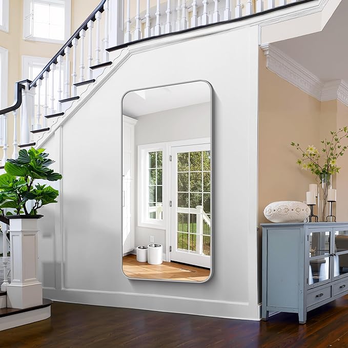 FORBATH 30x60 Inch Silver Bathroom Mirror - Image 6