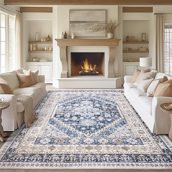 zesthome 7x9 Area Rug, Super Soft Washable Rugs by Zesthome