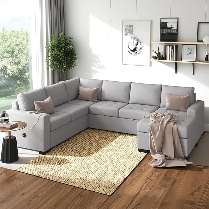 108.3 Inch Modular Sectional Sleeper Sofa - Image 3