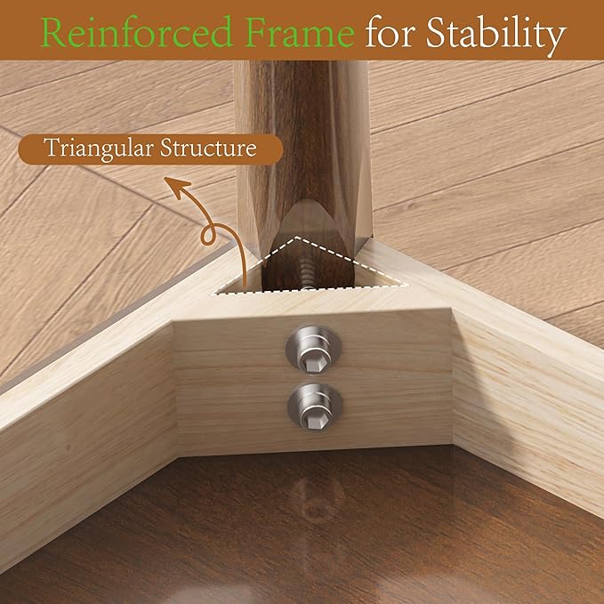 100% Solid Wood Rectangular Dining Table - Image 5