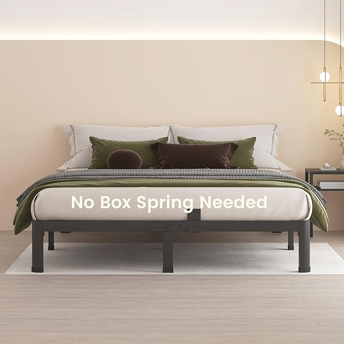 MAF 10 Inch Queen Metal Platform Bed Frame - Image 6