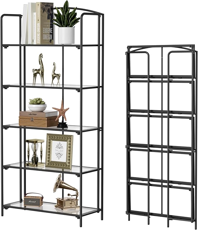 Crofy No Assembly Folding Bookshelf by CrofyLLC