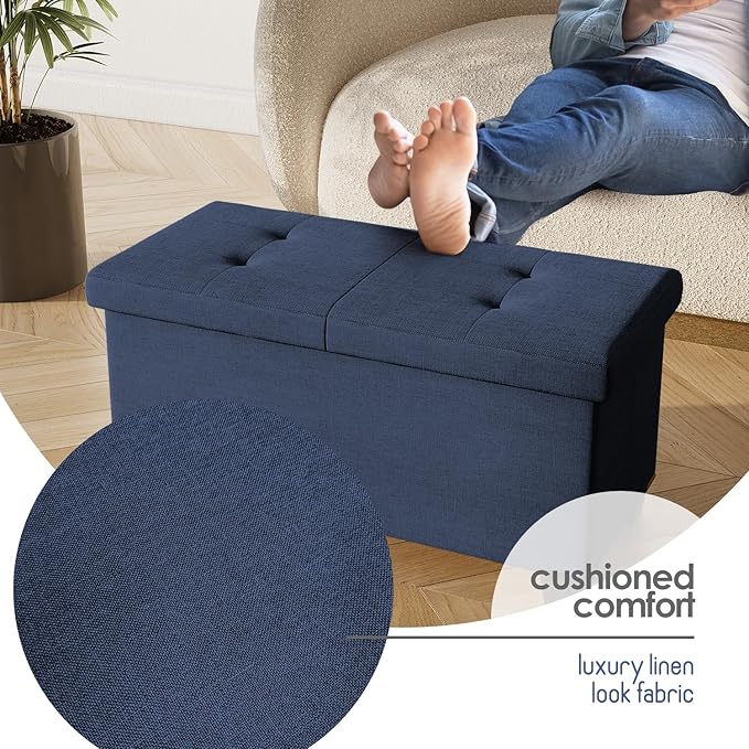 STORAGEBUD Storage Ottoman Bench - Image 7