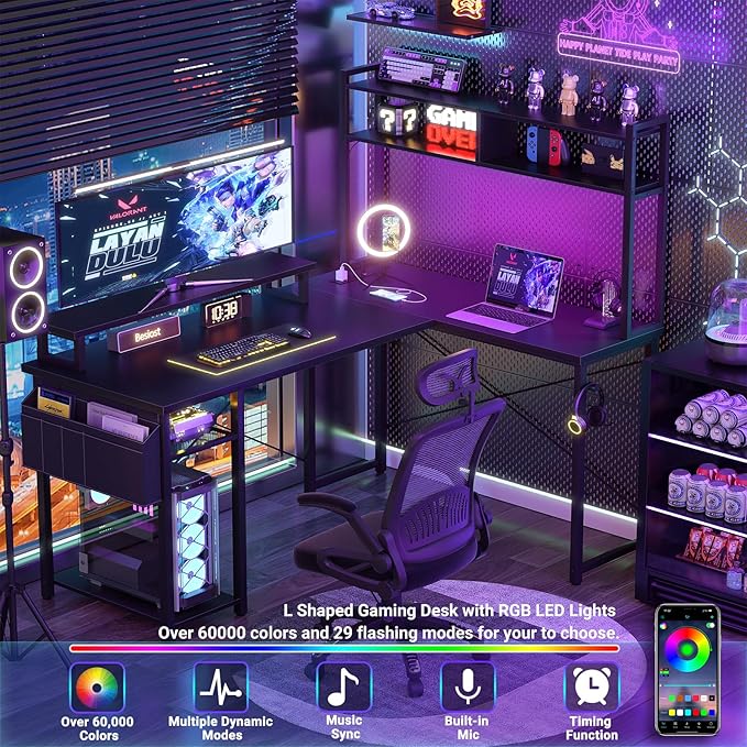 Small L Shaped Desk Gaming Desk - Image 4