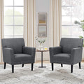 COLAMY Accent Chair Set of 2 for Living Room, Modern Upholstered Fabric Accent by COLAMYINC