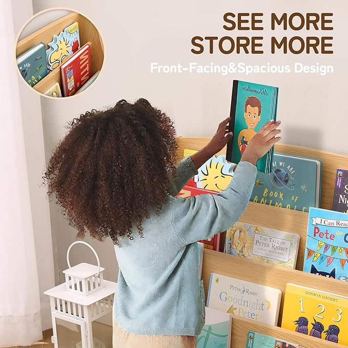 TOETOL 4-Tier Kids Bookshelf - Image 3