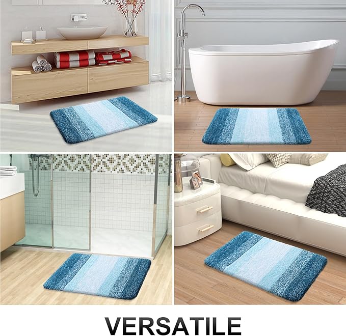 OLANLY Bathroom Runner Rugs 47x20, Extra Soft Absorbent Microfiber Bath Rugs - Image 6