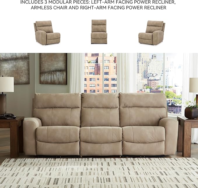 Signature Design by Ashley Next-Gen DuraPella Contemporary Faux Leather Modular - Image 5