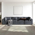 133.9 Inch Modular Convertible Sectional Sofa by Unknown