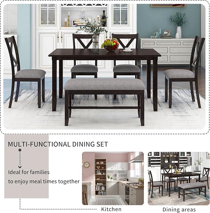 Ball & Cast 6 Piece Dining Table Set - Image 6