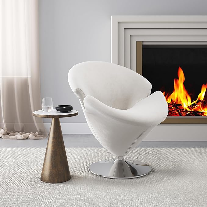 Manhattan Comfort Tulip Swivel Accent Chair Set of 2 - Image 2