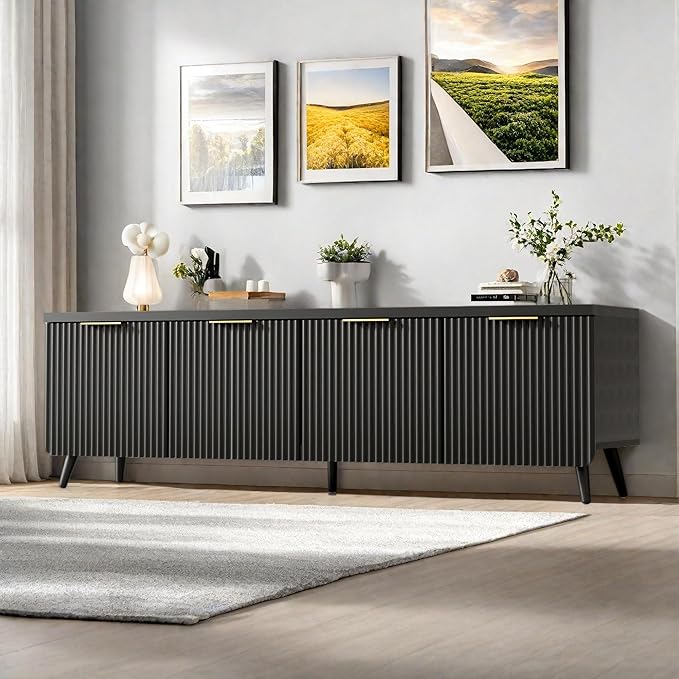 TV Stand for Up to 60" TVs, Modern Entertainment Center - Image 8