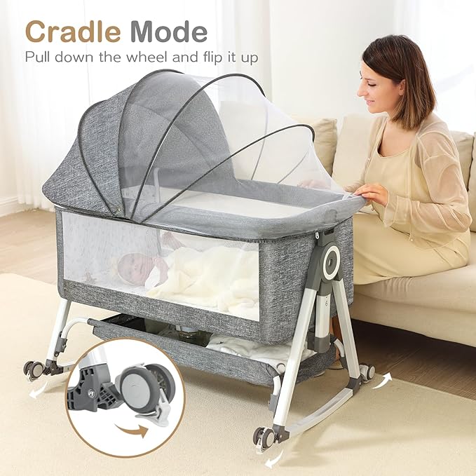 Baby Bassinet, Bedside Bassinet - Image 3