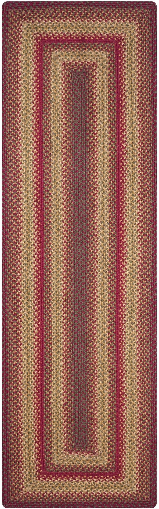 Cider Barn Cranberry Red Jute Braided Rug, 2x6' Rectangle - Image 8