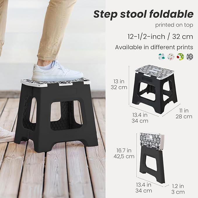 Vigar Compact Step Stool Foldable, 12-1/2-inch Step Stools - Image 2