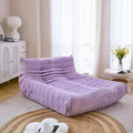 N&V Fireside Lounge Chaise Chair, Mid Century Armless Floor Lounger Sofa by NV