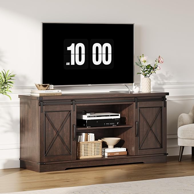 IDEALHOUSE Farmhouse TV Stand and Entertainment Center - Image 6