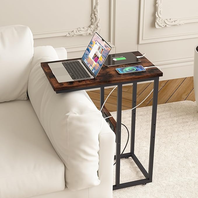 VECELO C Shaped End Side Table - Image 5