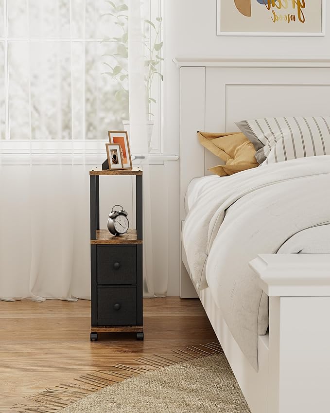 TUTOTAK Small Narrow End Tables, Side Tables - Image 9