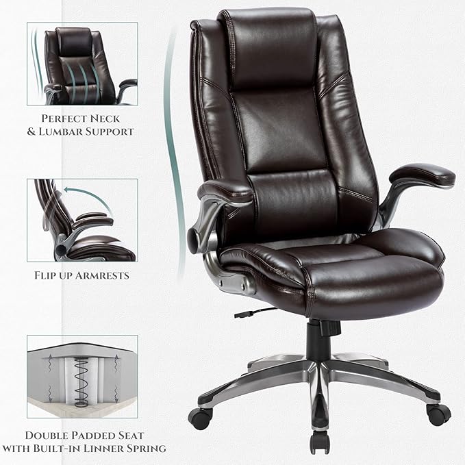 Leather Executive Office Chair - Image 7