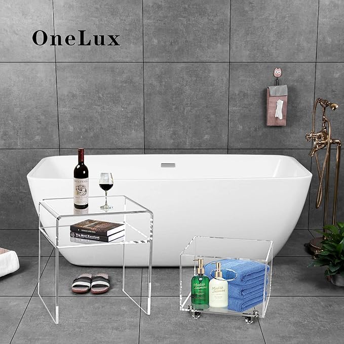 ONELUX 2088 Clear Acrylic nightstand - Image 7
