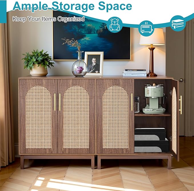 59" Sideboard Buffet Cabinet - Image 3