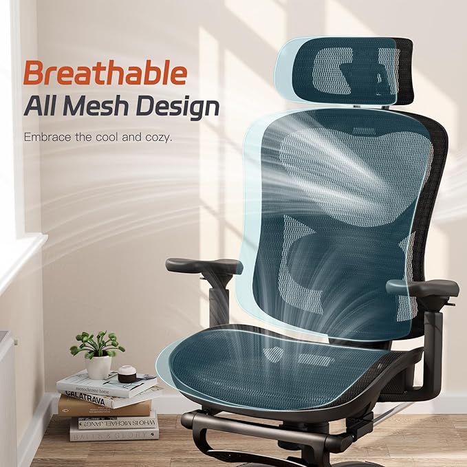 Ergonomic Office Chair, Mesh Desk Chair - Image 8