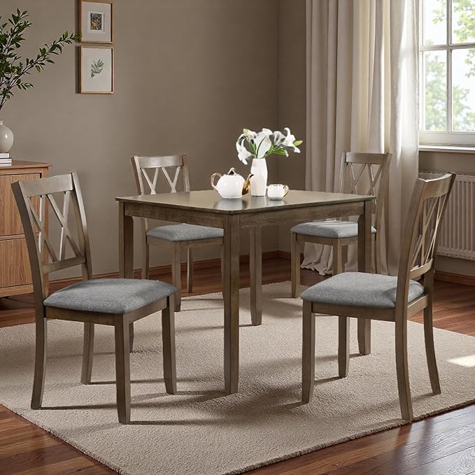 Dining Table Set, Wooden Kitchen Table Set - Image 7