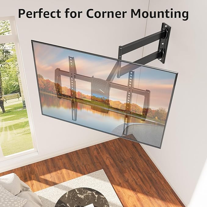 MOUNTUP Corner TV Wall Mount for Most 42-75 Inch TVs - Image 2