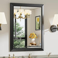 24x30 Inch Black Bathroom Mirror by Briivuemodernmirrors