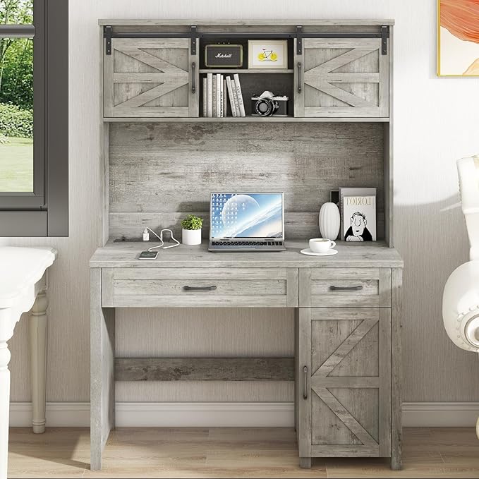 Farmhouse 47" Executive Desk, Computer Desk by Vabches