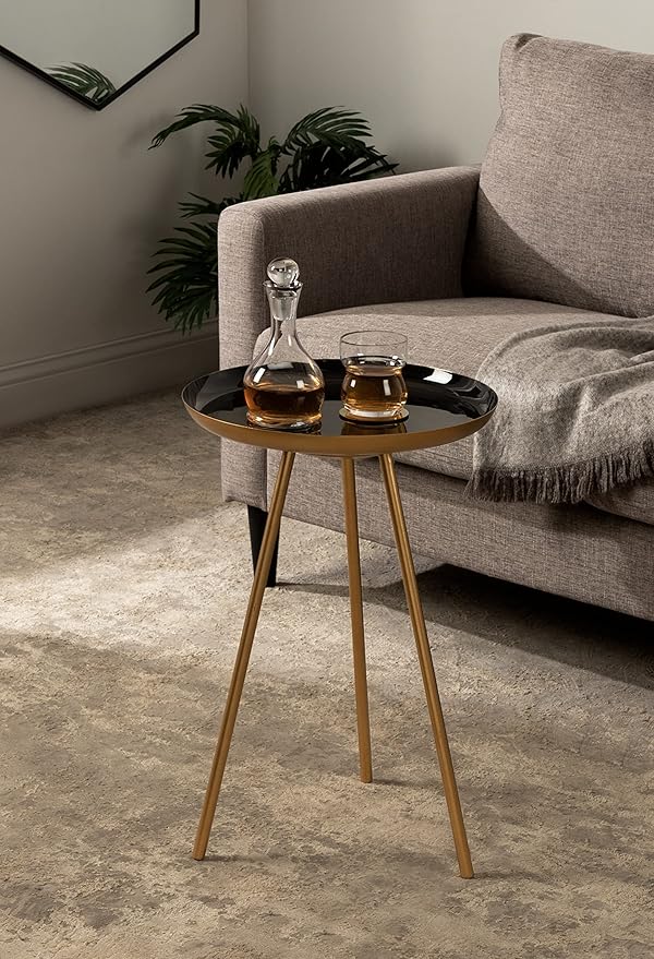 Kate and Laurel Laranya Round Metal Side Table - Image 2