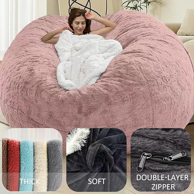 BCU Bean Bag Cover Comfy Beanbag Chair - Image 2