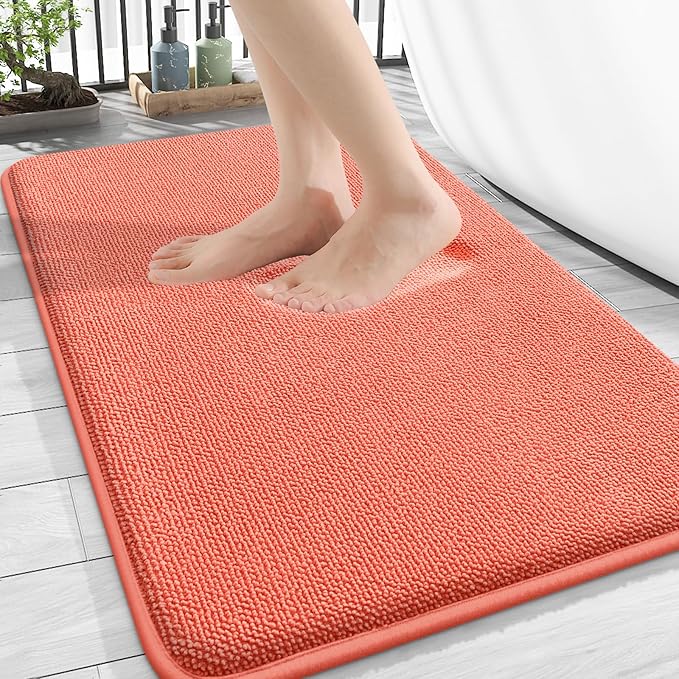 OLANLY Thick Memory Foam Bath Mat Rug 30x20, Extra Soft Absorbent Bathroom Rug by OLANLY