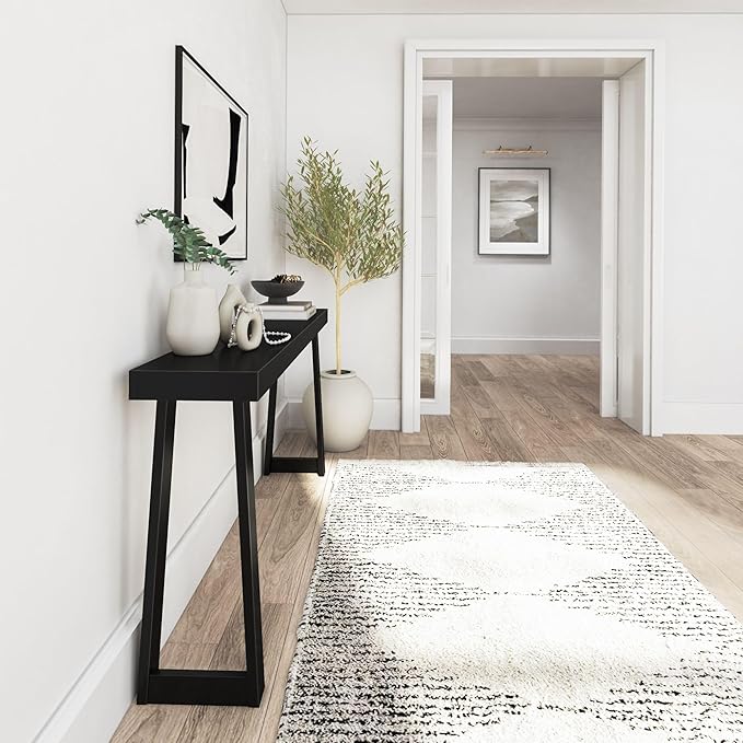 Plank+Beam Solid Wood Console Table, 66 Inch, Sofa Table, Narrow Entryway Table - Image 6