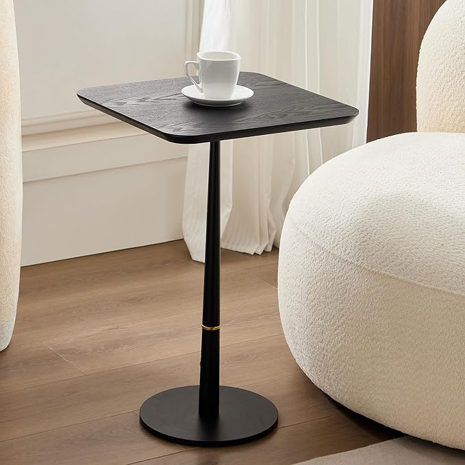 Small Side Table for Small Spaces Living Room, Tall End Side Table for Sofa by YOPENG