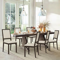 COLAMY Upholstered Kitchen Dining Chairs Set of 6, Wood Dining Chairs by COLAMYINC