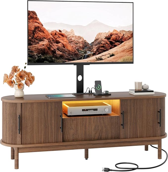 YITAHOME TV Stand with Mount and Power Outlet, Modern Entertainment Center with - Image 9